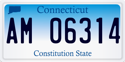 CT license plate AM06314