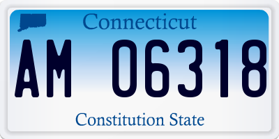 CT license plate AM06318