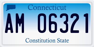 CT license plate AM06321