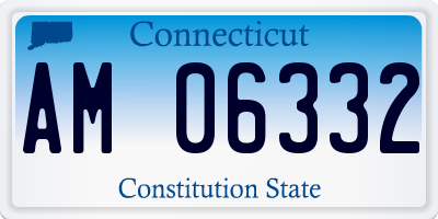 CT license plate AM06332