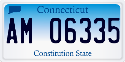 CT license plate AM06335