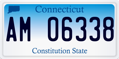 CT license plate AM06338