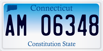 CT license plate AM06348