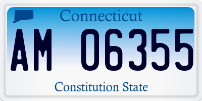 CT license plate AM06355