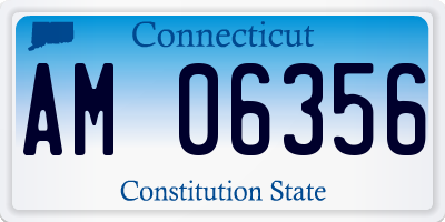 CT license plate AM06356