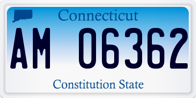 CT license plate AM06362