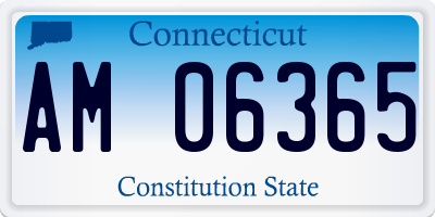 CT license plate AM06365