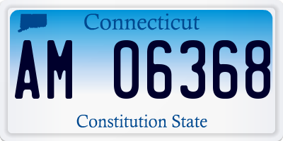 CT license plate AM06368
