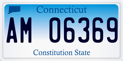 CT license plate AM06369