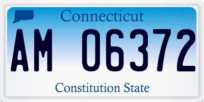 CT license plate AM06372