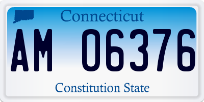 CT license plate AM06376