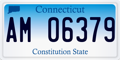 CT license plate AM06379