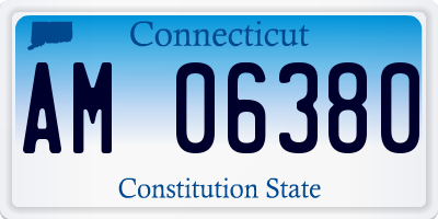 CT license plate AM06380