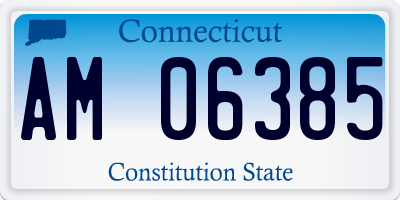 CT license plate AM06385