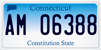 CT license plate AM06388