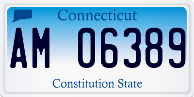 CT license plate AM06389