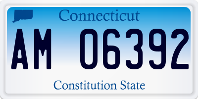 CT license plate AM06392