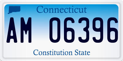 CT license plate AM06396