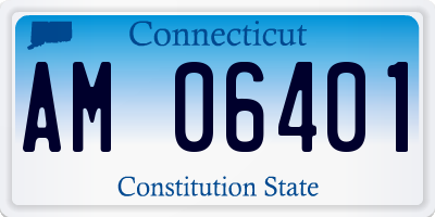 CT license plate AM06401