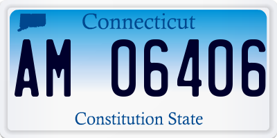 CT license plate AM06406