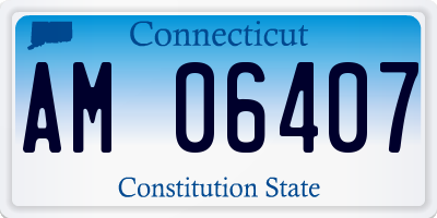 CT license plate AM06407