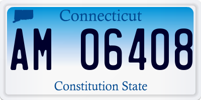 CT license plate AM06408