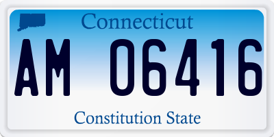 CT license plate AM06416