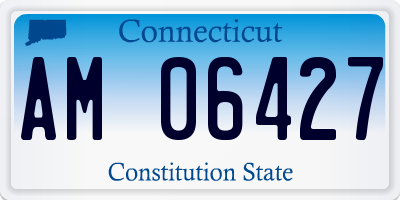 CT license plate AM06427