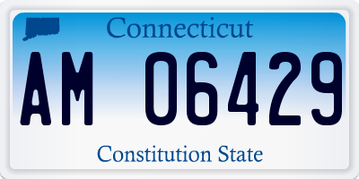 CT license plate AM06429