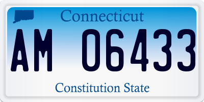 CT license plate AM06433
