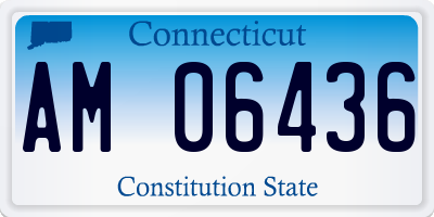 CT license plate AM06436