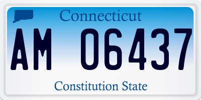 CT license plate AM06437