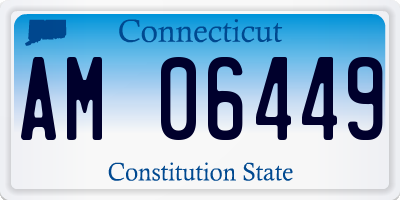 CT license plate AM06449