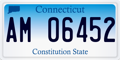 CT license plate AM06452