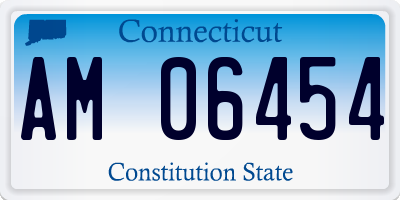 CT license plate AM06454