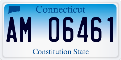 CT license plate AM06461