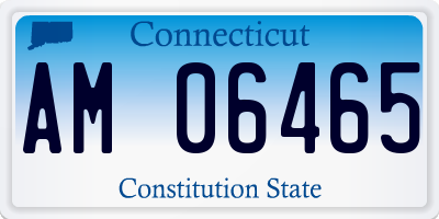 CT license plate AM06465