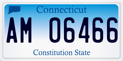 CT license plate AM06466