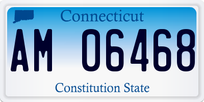 CT license plate AM06468