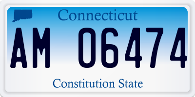 CT license plate AM06474
