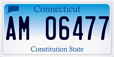 CT license plate AM06477