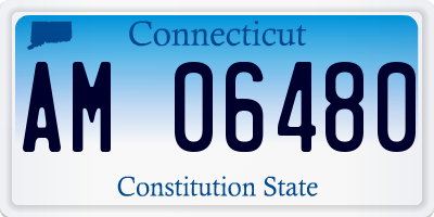 CT license plate AM06480