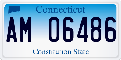 CT license plate AM06486