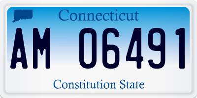 CT license plate AM06491