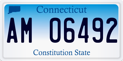 CT license plate AM06492