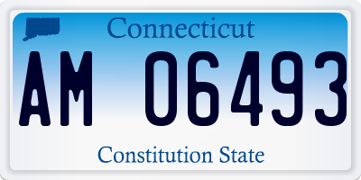 CT license plate AM06493