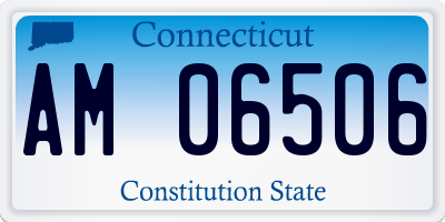 CT license plate AM06506