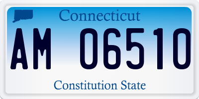 CT license plate AM06510
