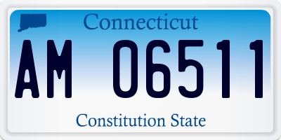 CT license plate AM06511