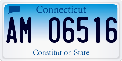 CT license plate AM06516